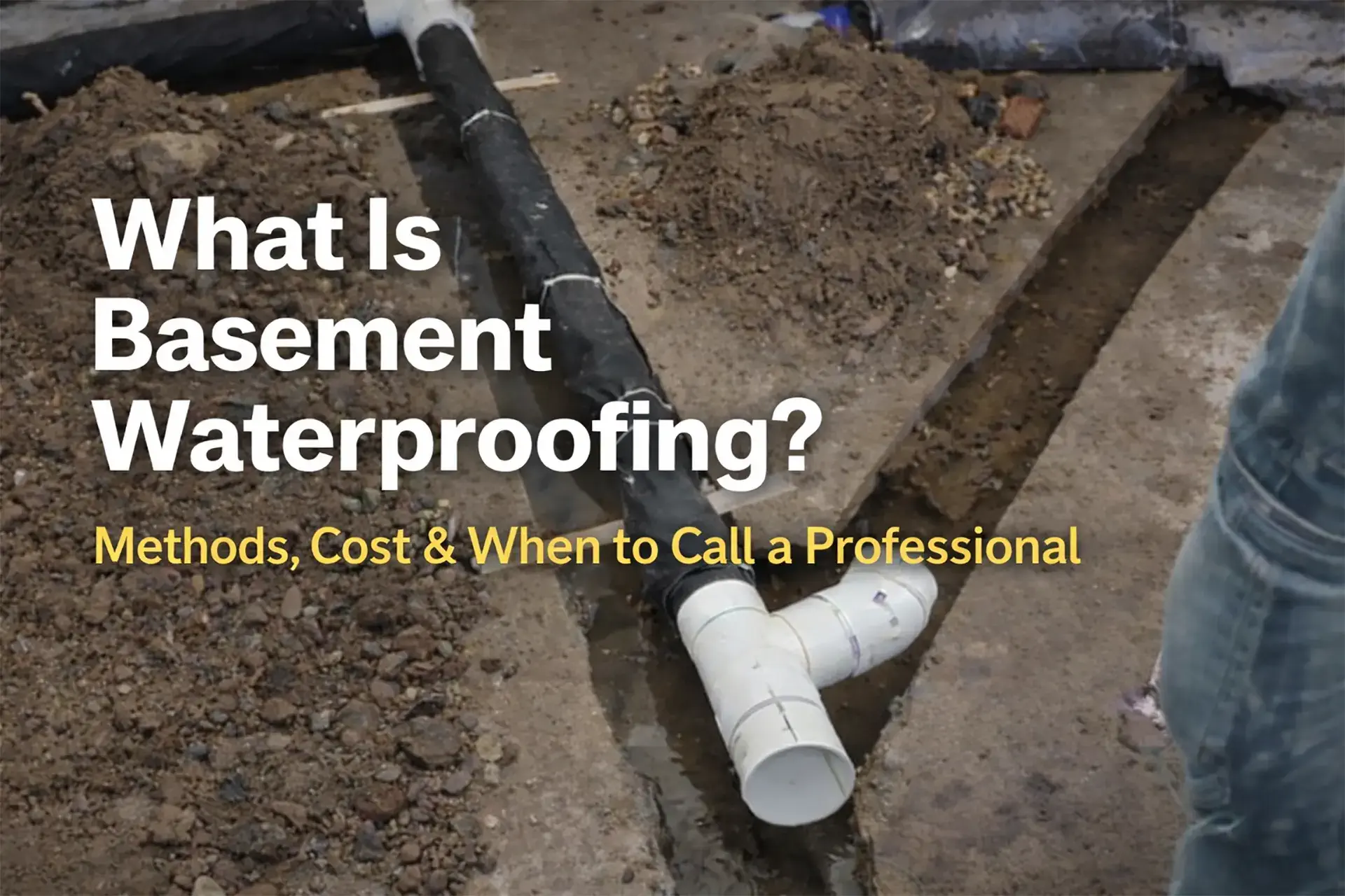 Professional Basement Waterproofing Best #1 Detail By Zavza