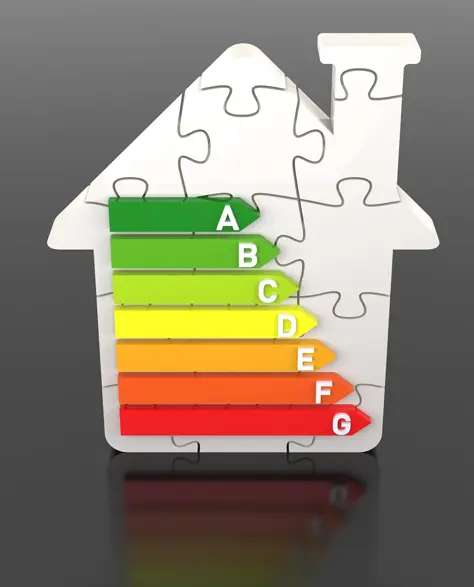 Spray Foam Insulation Contractors in Douglaston–Little Neck, NY - Puzzle Pieces with an Energy Efficiency Chart On Them