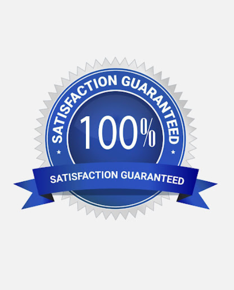 Water Damage Restoration Contractors in Rockville Centre, NY -  A logo showing 100% Satisfaction guaranteed.