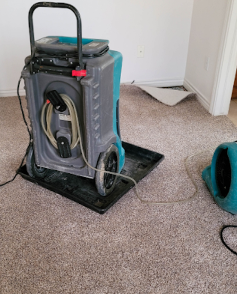 Water Damage Restoration Contractors in Corona, NY - A vacuum cleaner on a carpet with dismantled parts