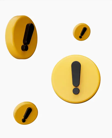 Basement Waterproofing Contractors in Richmond Hill, NY - Several Yellow Circular Signs with Exclamation Points in Them