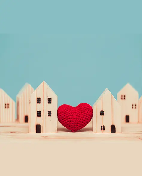 Water Damage Restoration Contractors in Brentwood, NY -  A Small City Made of Wood with a Stuffed Crochet Heart in the Middle