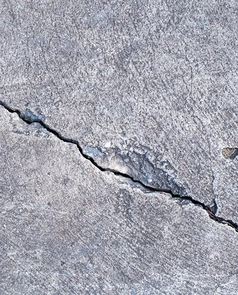 Top-Rated Foundation Repair Contractors in East Meadow, NY - Cement Foundation Crack Picture Taken Up Close