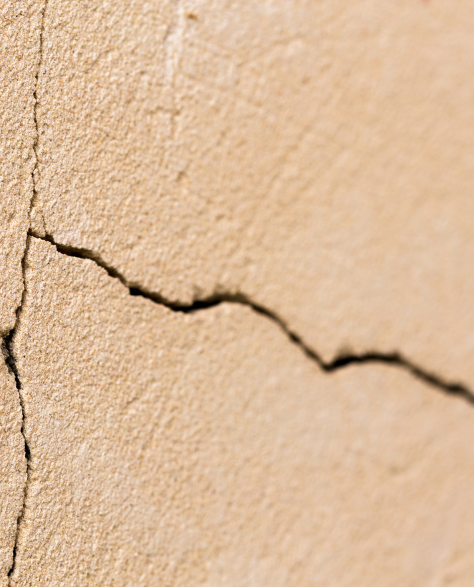 Foundation Repair Contractors in Hauppauge, NY - A Closeup of a Foundation Crack<br />
