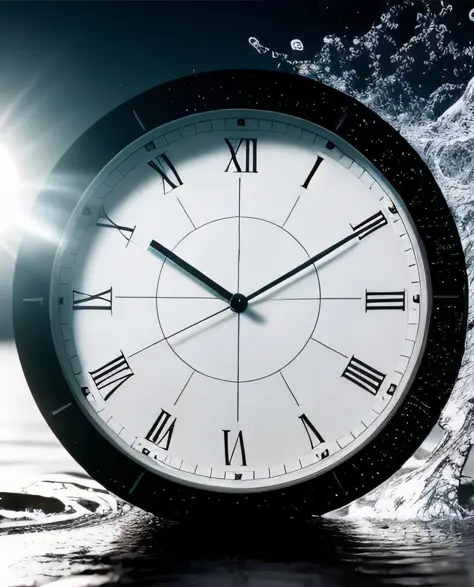 Water Damage Restoration Contractors in South Ozone Park, NY - A Clock with Water Flying Off of it