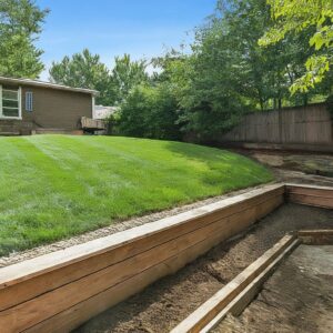 foundation repair process A to Z - house with foundation work in progress