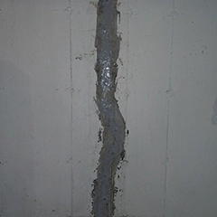 Basement Wall Crack Repair Job in Arverne, NY After