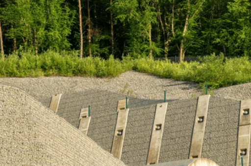 A close-up of a retaining wall built by professional retaining wall contractors in Brooklyn