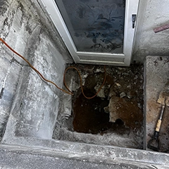 Waterproofing Project in Babylon, NY Before