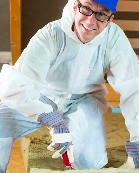 Types of Insulation Contractor New York - An Insulation Contractor Installing Insulation