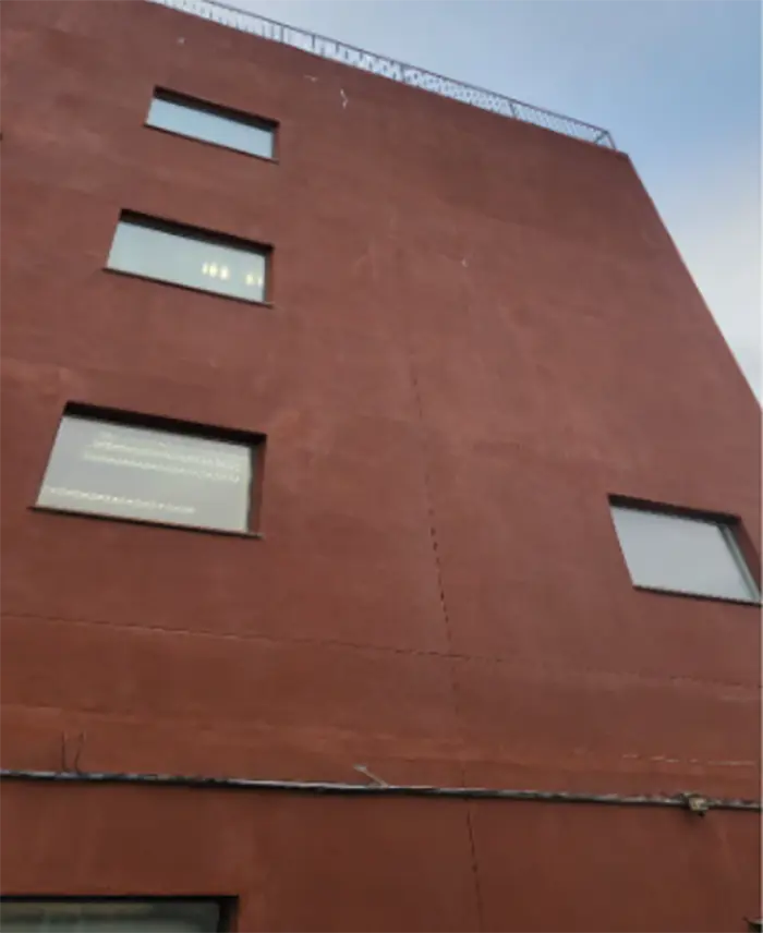 The south facing facade is in need of exterior facade waterproofing.