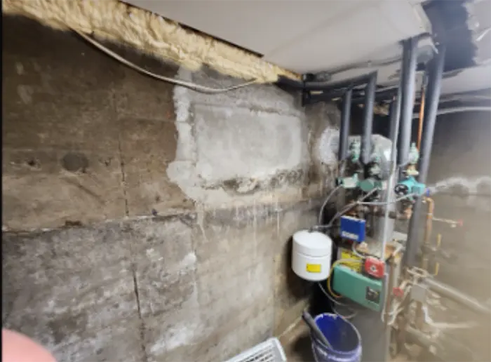 Water infiltration issues on the foundation wall