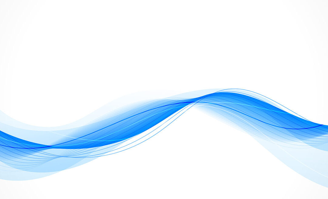 A blue wave depicting airflow for stack effect