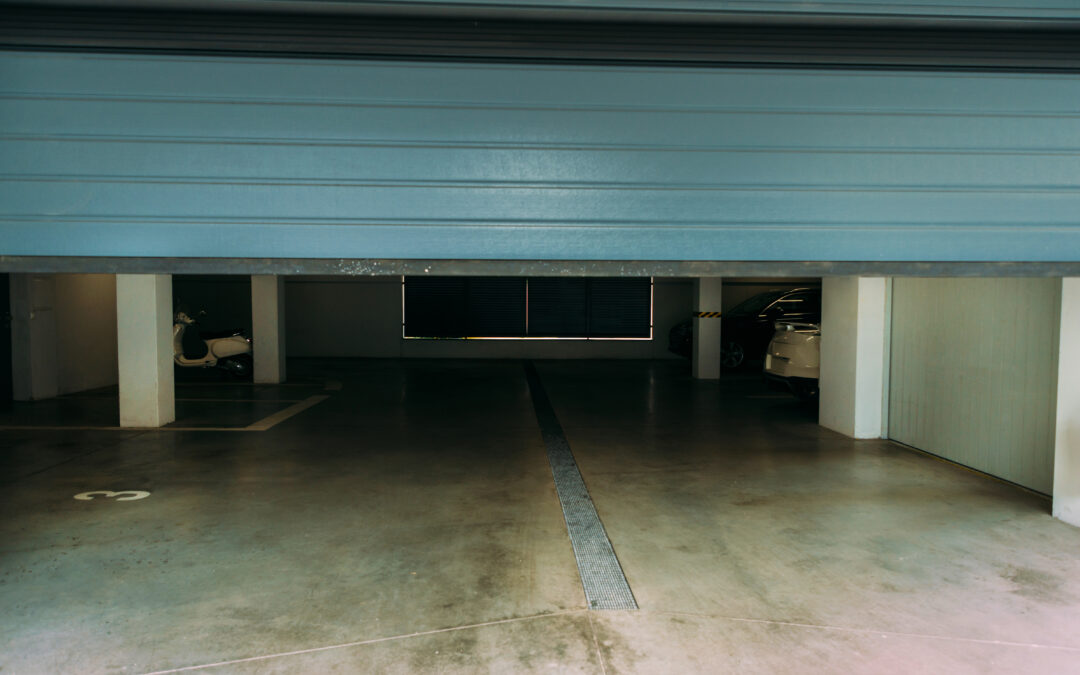 A garage floor in a property in New York with a high probability of developing cracks in garage floor soon.