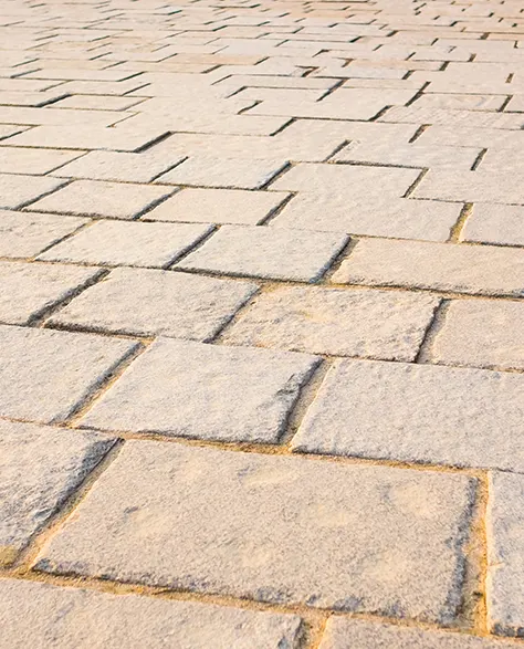 Driveway Paving Installation: A Close Up of a paved driveway in New York