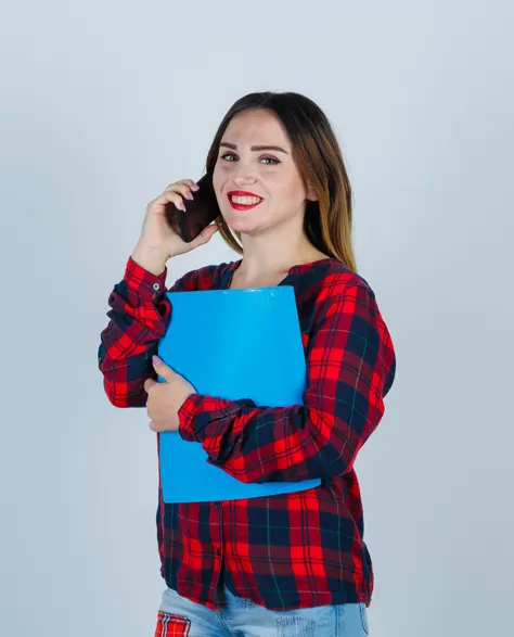 A woman calling Zavza Seal LLC to schedule a polyjacking service.