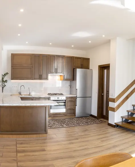 A modern indoor view of a home that is safe and dry