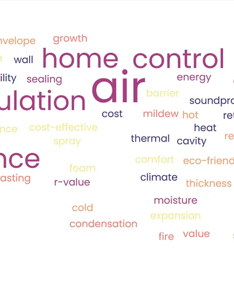 Air sealing Installation: A Word Cloud with Benefits of Air Sealing