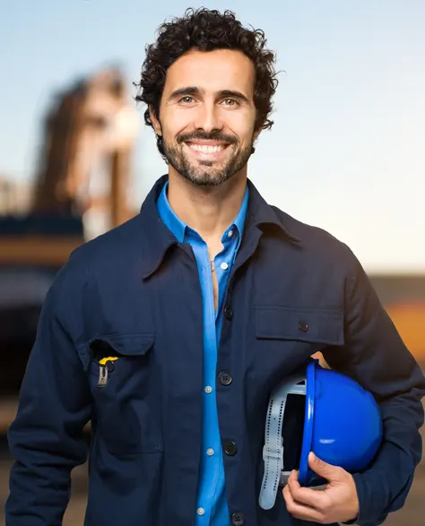 A contractor smiling for a picture