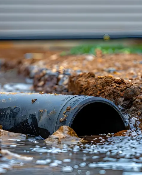 Water efficiently draining from a property because it had an efficient retaining wall installed