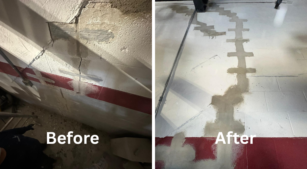 Can Structural Damage to a House Be Fixed? A Basement Wall Crack Before and After Epoxy Injections