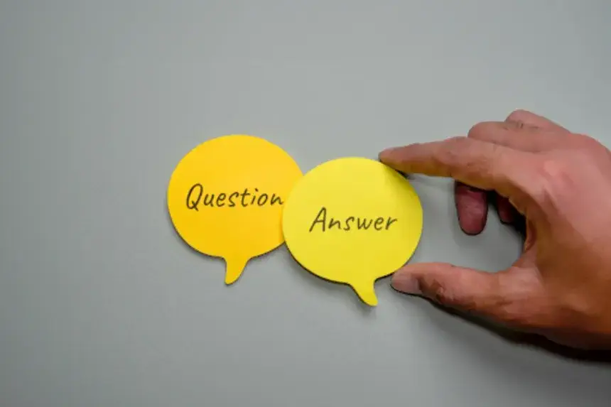 How to Fix Foundation Problems - A Man Putting Two Sticky Pad Papers Together, One That Says Question and One That Says Answer