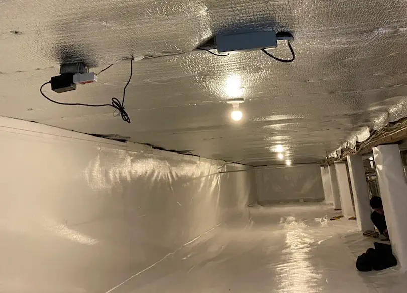 Before and After Crawl Space Encapsulation