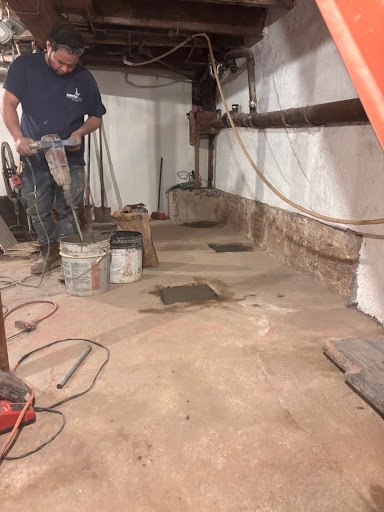 Structural repair in progress.