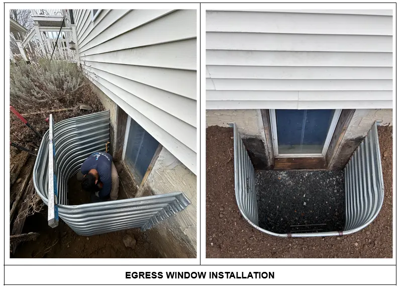 egress window installation before after