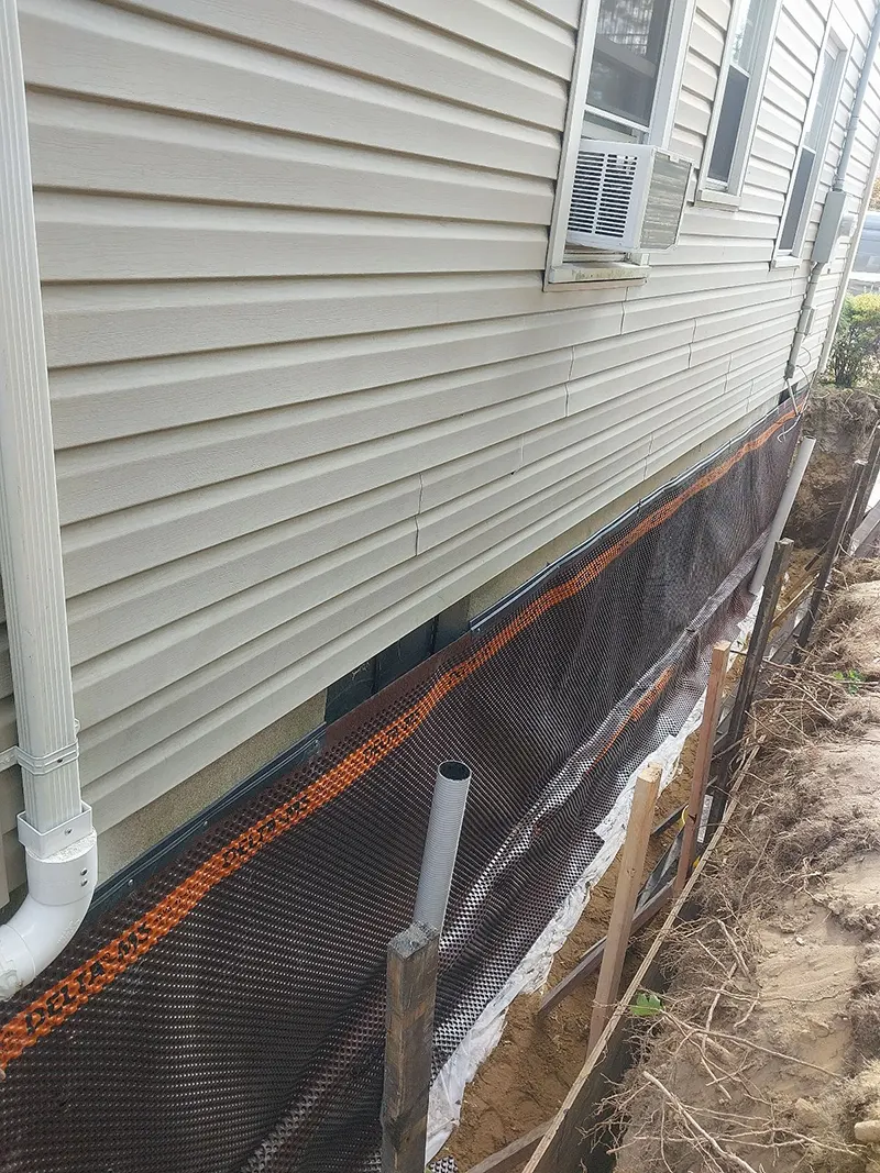 Foundation waterproofing and structural cracks repair in a property Islip, NY