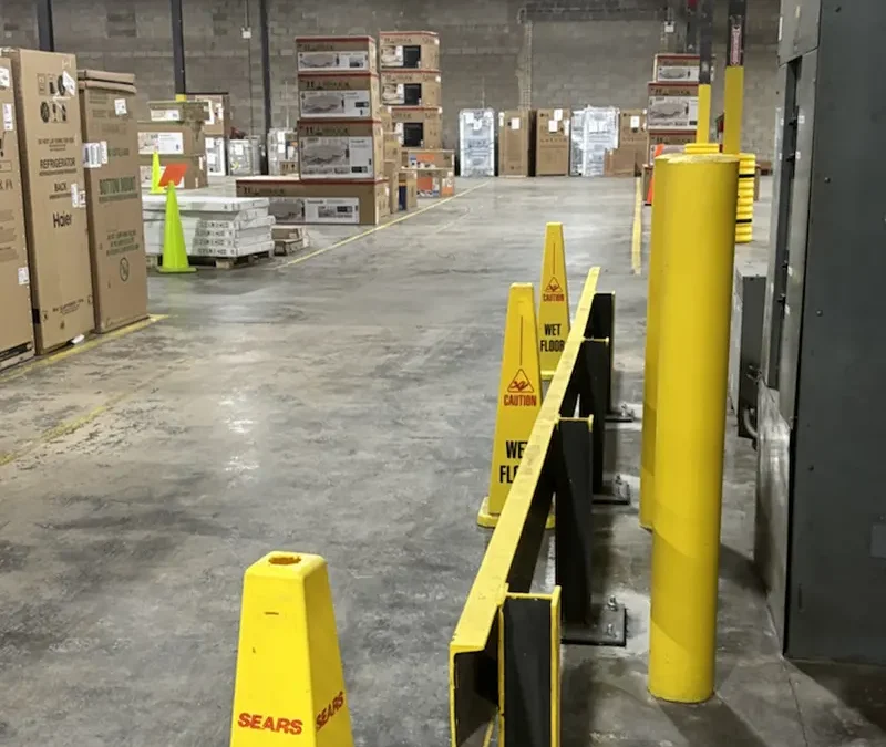 Case Study: Warehouse Guard Rail Safety Barrier Repair in Syosset, NY