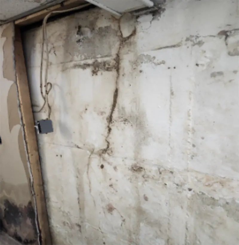 Structural crack in the basement 