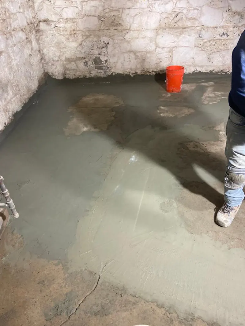 Basement Renovation in Brooklyn, NY – A Sump Pump System Being Installed in a Basement Renovation Project in Brooklyn, NY, by Zavza Seal LLC