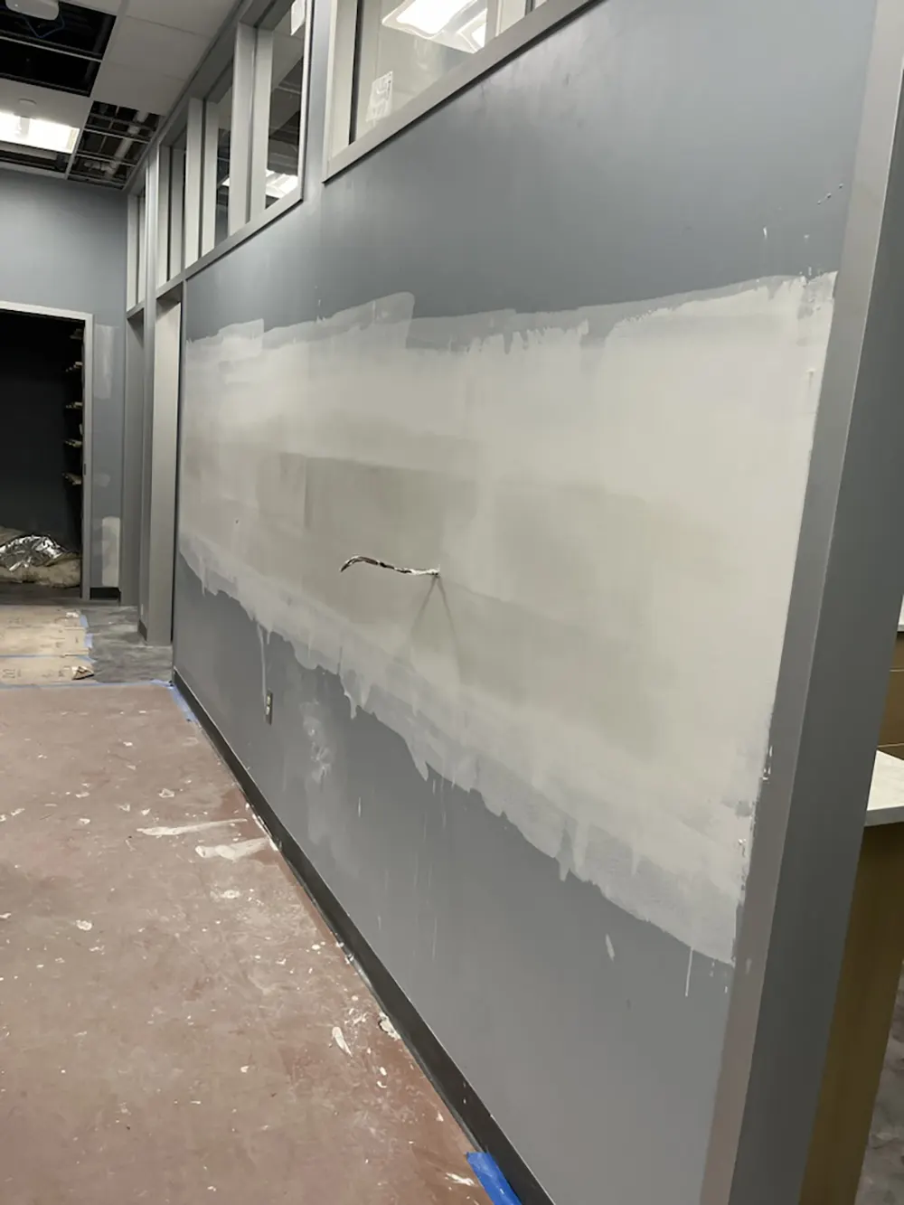 Commercial warehouse that was restored from water damage