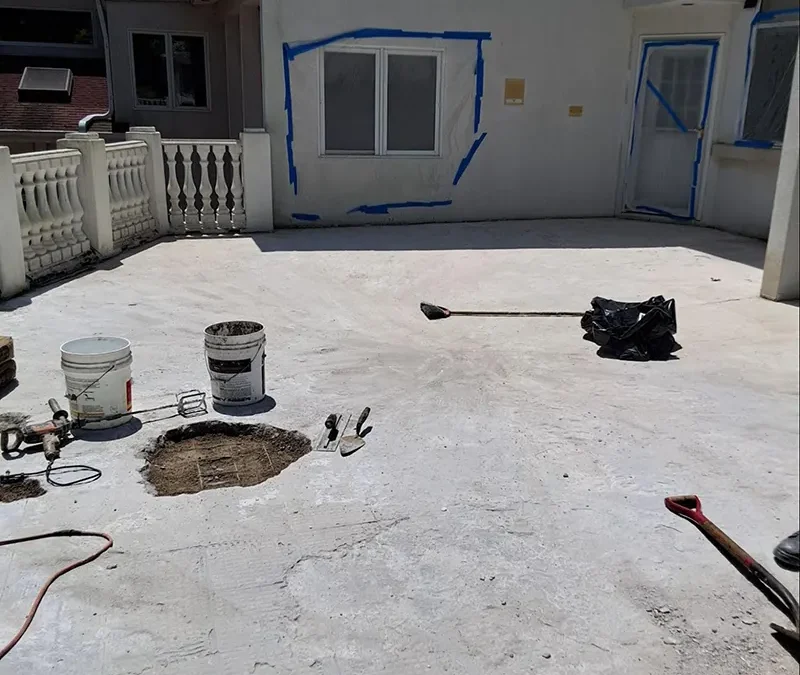 Case Study: Concrete Patio Repair and Waterproofing Project in East Moriches, NY
