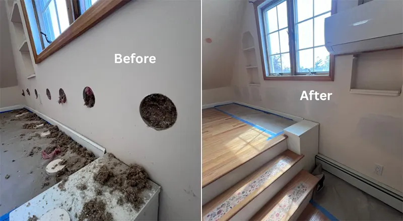 Insulation in Farmingdale, NY - Before and After Images by Zavza Seal LLC