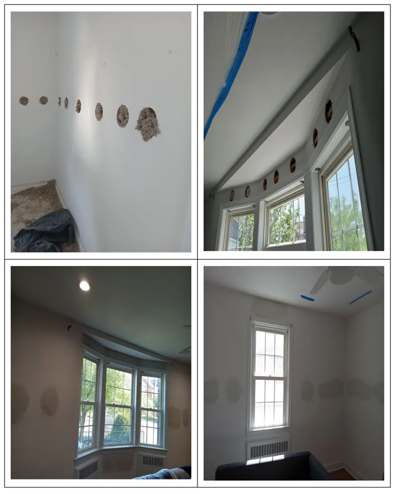 Insulation installation in the property.