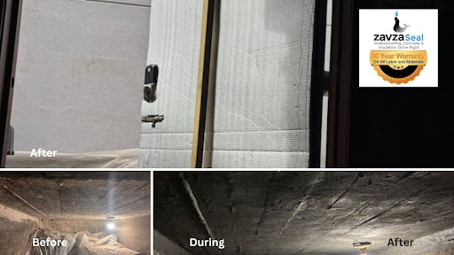 Comprehensive Basement Renovation at Devoe Street, Brooklyn - A Triple Before, During, and After Photo of an Insulation Project by Zavza Seal LLC