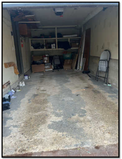 Garage floor needing structural repair