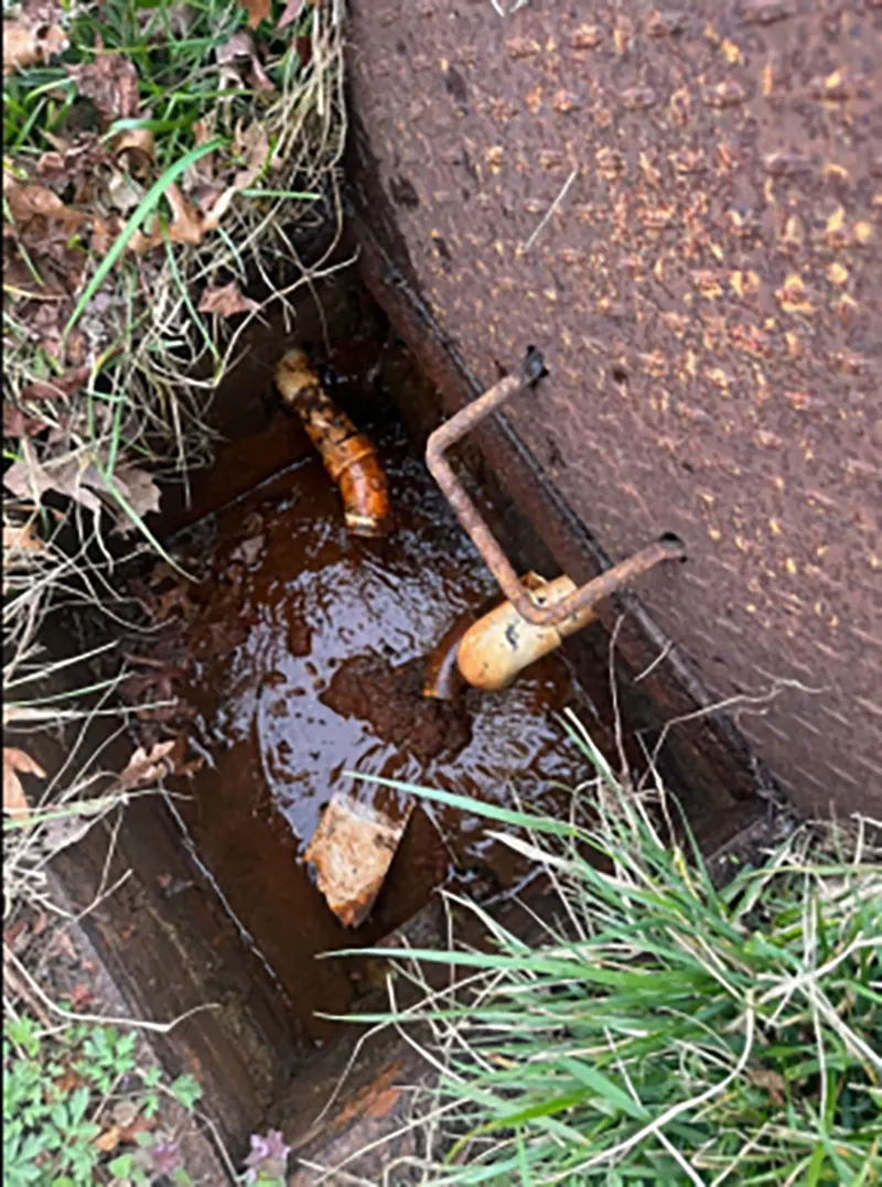 Water in the drainage
