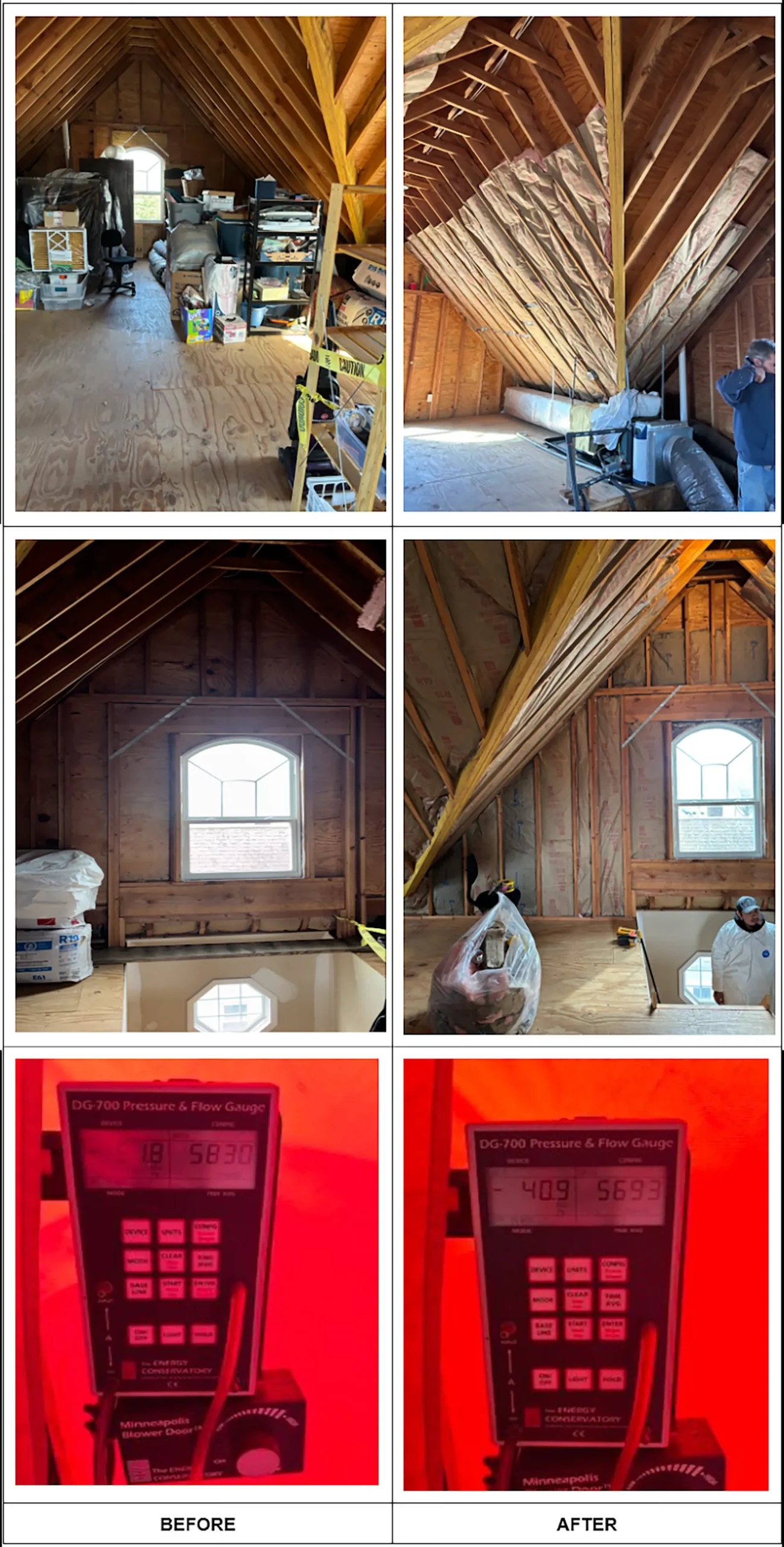 Fiberglass Insulation Cost: Before and After Pictures from an Insulation Project in Oceanside, NY, by Zavza Seal