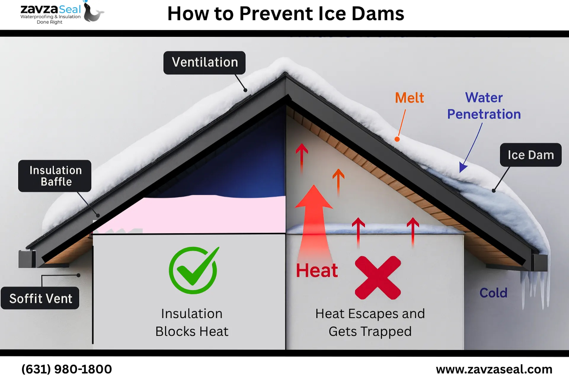How to prevent ice dams
