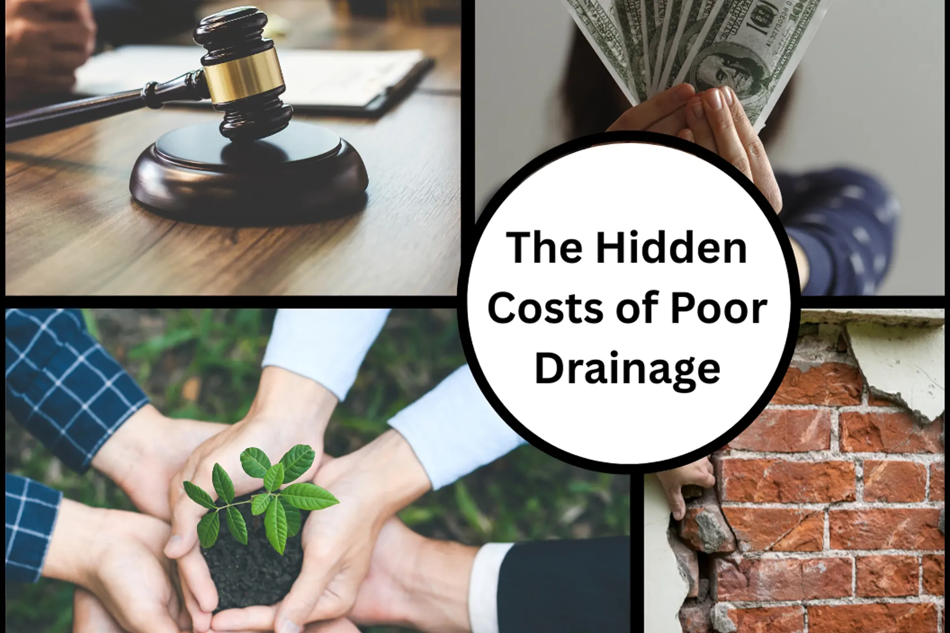 Parking Lot Drainage Systems for Long Island - A Collage of Potential Dangers or Poor Drainage