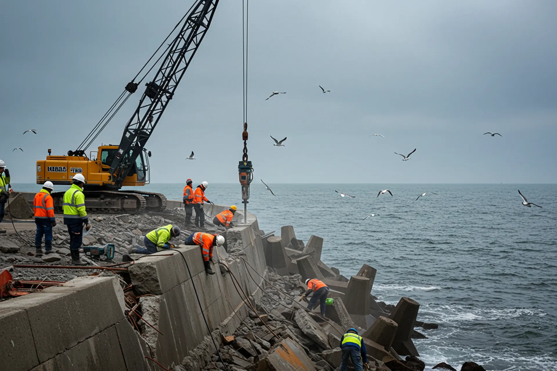 Seawall Repair Services for New York Coastal Communities - Concrete Seawall Repair Project in Long Island