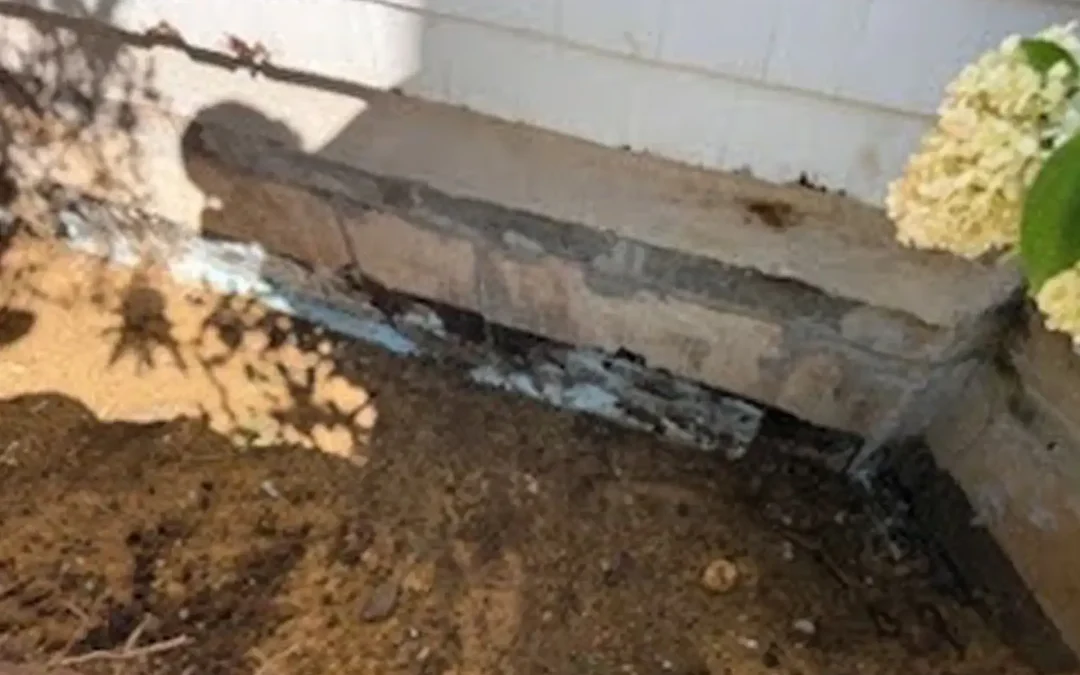 Below-grade waterproofing - Foundation waterproofing in progress