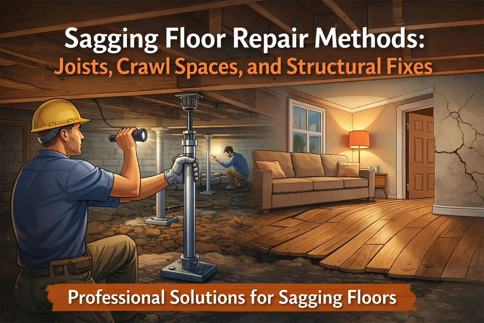 Sagging Floor Repair Methods: Joists, Crawl Spaces, And Structural ...