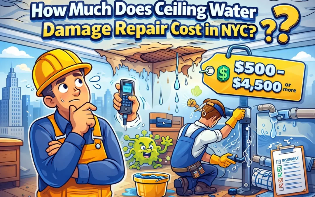 How Much Does Ceiling Water Damage Repair Cost in NYC?
