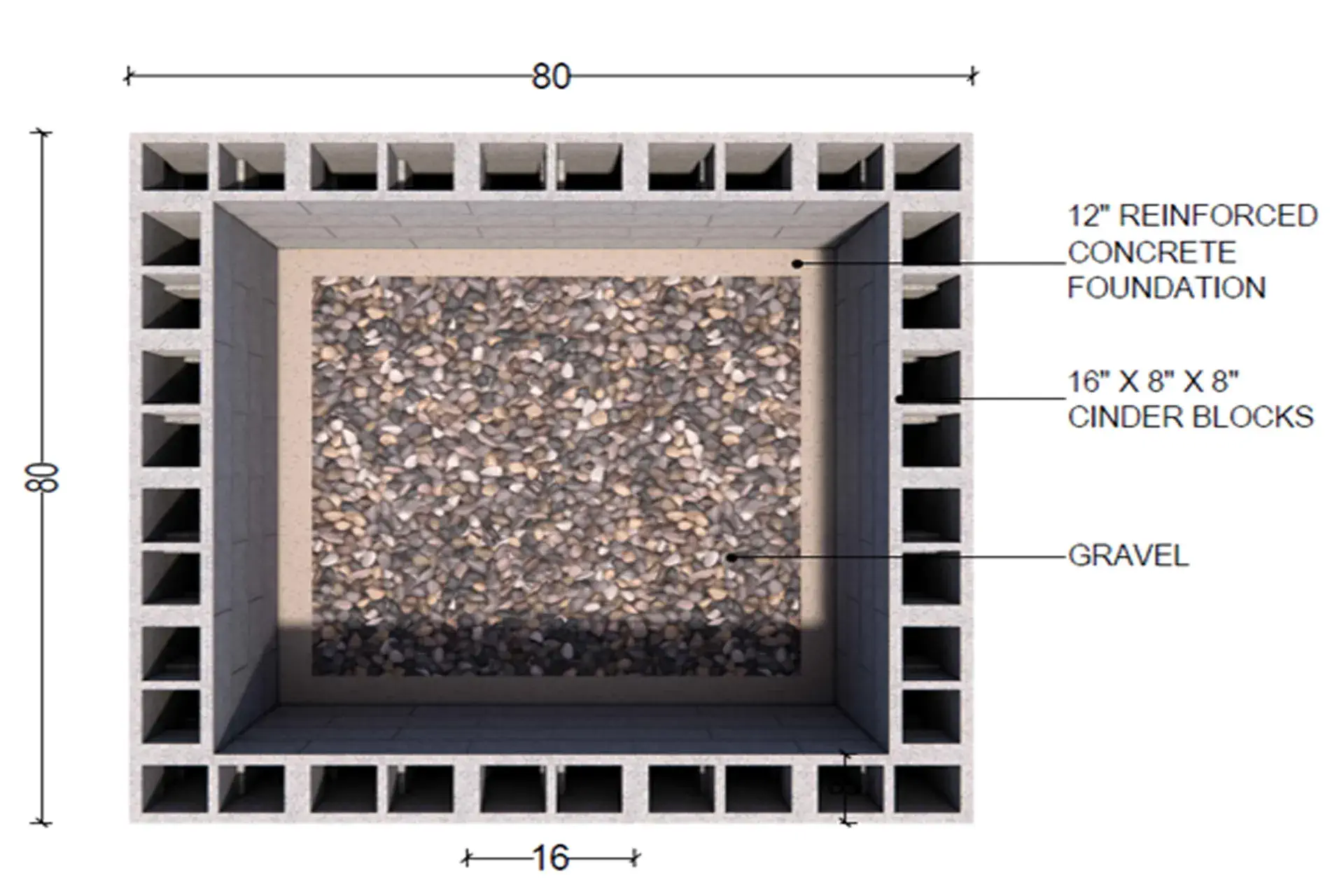 Dry well prototype concept that was installed 
