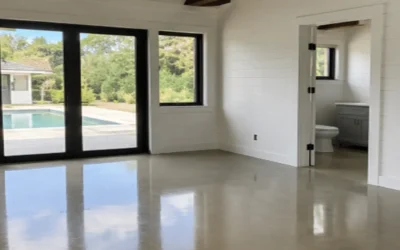 Case Study: Polished Concrete Pool House Floor Installation in East Hampton, NY