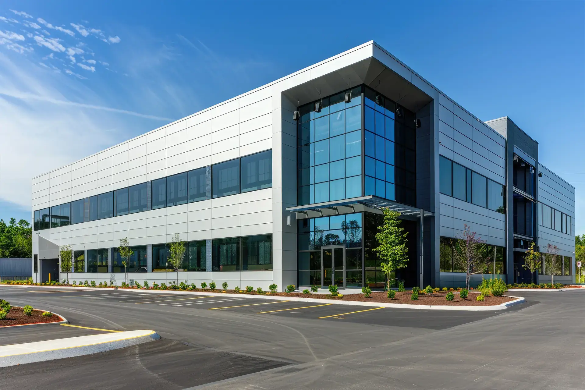 Commercial EIFS installation in a building in Long Island, NY 